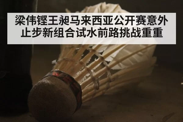 梁伟铿王昶马来西亚公开赛意外止步新组合试水前路挑战重重